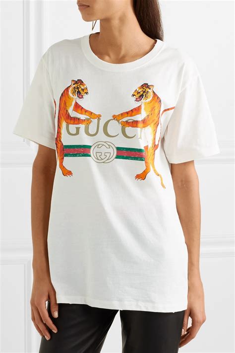 gucci tshirt tiger|Gucci tiger print t shirt.